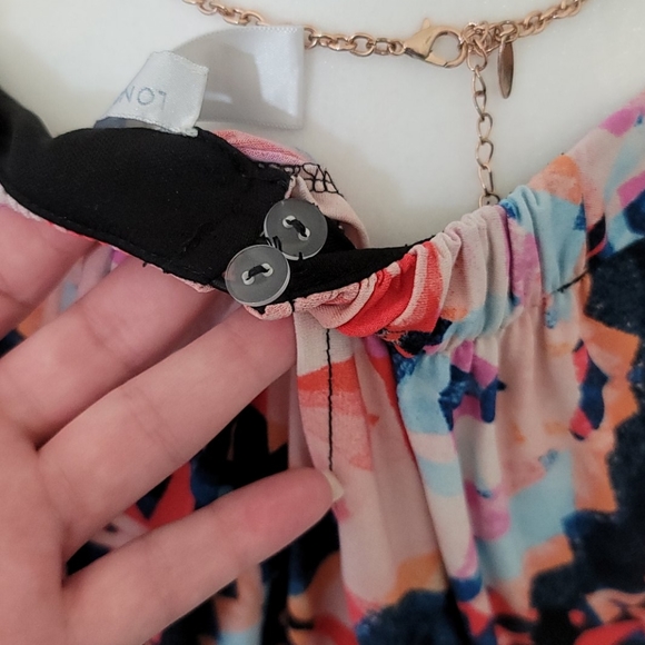 London Times - 22W - Multi-color Maxi Dress - Picture 5 of 6